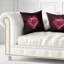 Happy Valentines Day - Coussin imprimé abstrait-29347907-89817182