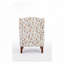 Chaise d'appoint avec pieds en bois rétro