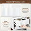 2Pcs White Floating Nightstand with Drawer