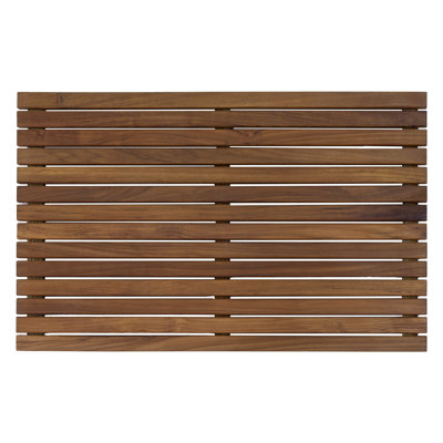 Solid Teak Shower Mat - Spa-Inspired Slatted Bath Mat