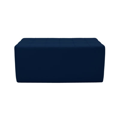 Faux Leather Ottoman