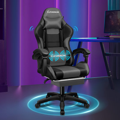 Brayden Studio Nylon Gaming Chair with Headrest