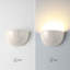 Applique murale en céramique blanche 1 lumière