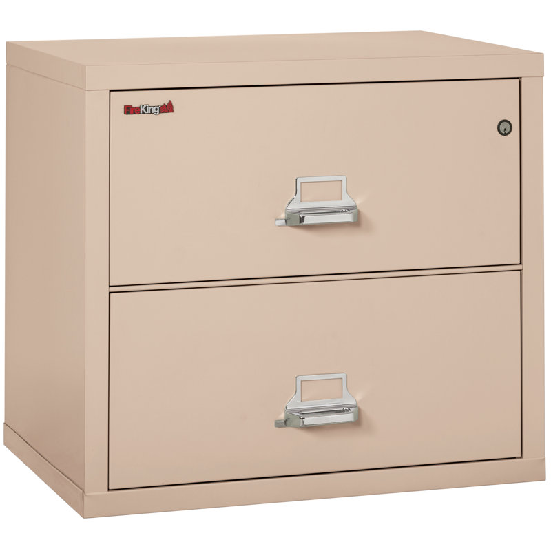 Fireproof 2 - Drawer File Cabinet, Champagne, Key Lock