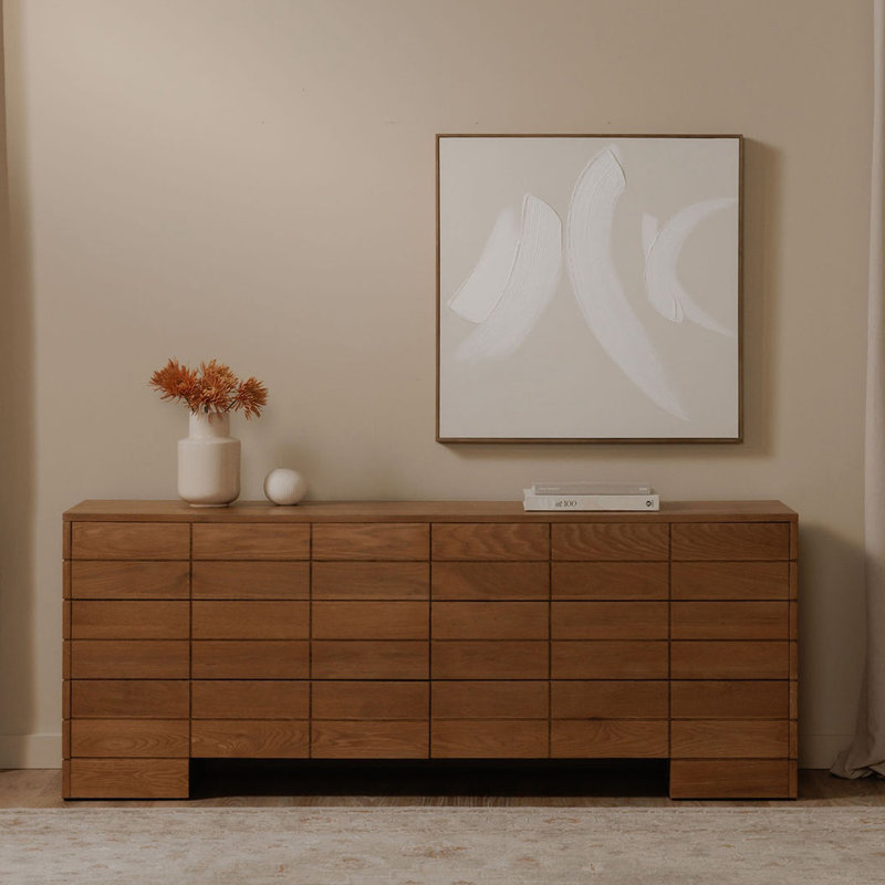 Commode 6 tiroirs Gia - brun