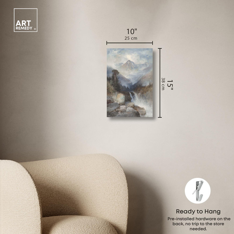 Mountain of Holy Cross Vintage Landscape Art on Canvas