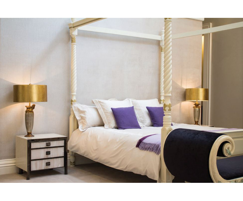 Bienville 30" Table Lamp, Gold/Silver