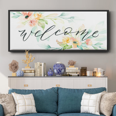 Welcome - toile encadrée
