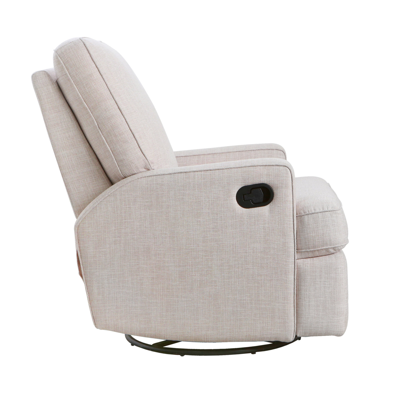 Tucker Swivel Glider, Canvas Gray Polyester Blend