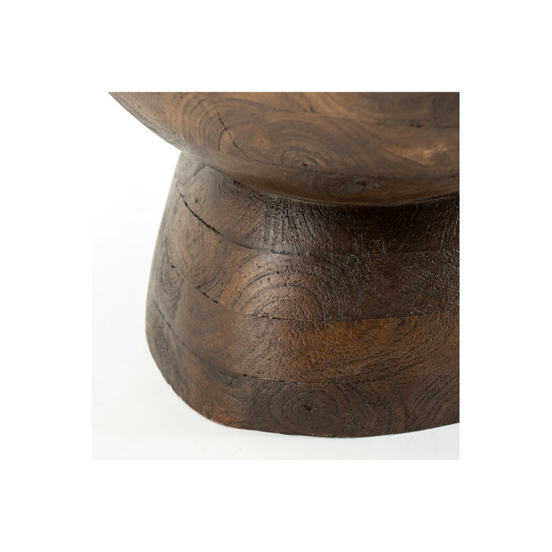 Cobble Solid Wood Single Coffee Table, Brown