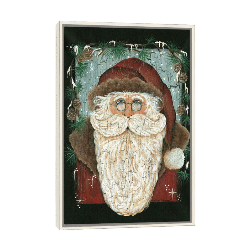 «Old World St. Nick», reproduction d'art sur toile encadrée, H 26 po x l 18 po, Impression encadrée sans passe-partout