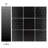 Spirit Black 11-5/8" x 11-5/8" Porcelain Mosaic Floor and Wall Tile