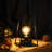 12" H Retro Style Geometric Table Lamp with 6-Hours Timer