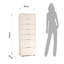 Cutright 50cm W 7 - Drawer Chest of Drawers