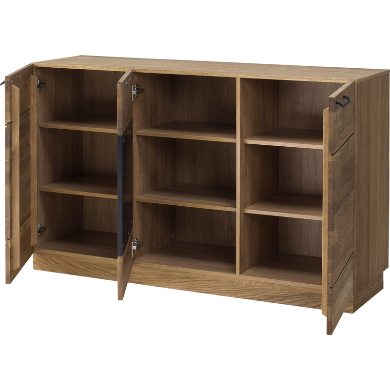 MOSAIC Manufactured + Solid Oak Wood 3-Door Sideboard