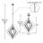 27.5"L Carmen Industrial Black Square Shade Pendant