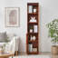 Grande armoire de rangement en bois avec 5 tablettes, bibliothèque de salon polyvalente et vitrine de chambre à coucher-1974520219