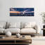 «Dramatic City Sunset Panorama», art abstrait moderne, art mural de la ville-24194650