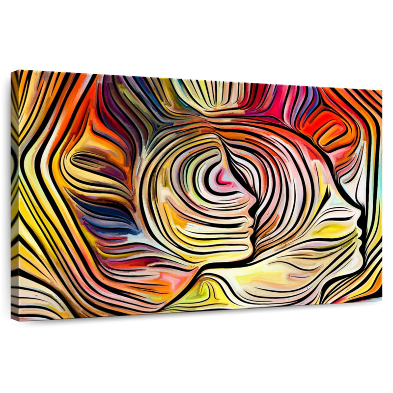 Abstrait subconscient Avery, H 16 po x l 24 po