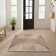 George Oliver Jeffs Machine Washable Latte Mid-Century Modern Indoor Rug