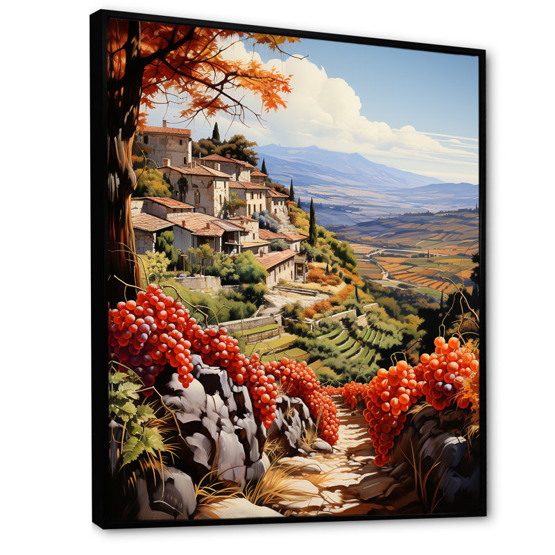 Fauvisme espagnol Hacienda III - impression, H 32 po x l 16 po x P 1 po, Cadre flottant noir
