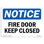 Fire Door Keep Closed Sign