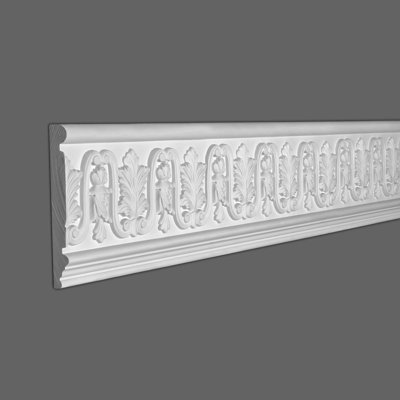 1 in x 7-1/16 in x 96 in Acanthus Leaf Polyurethane Frieze Moulding Pro Pack 16 LF