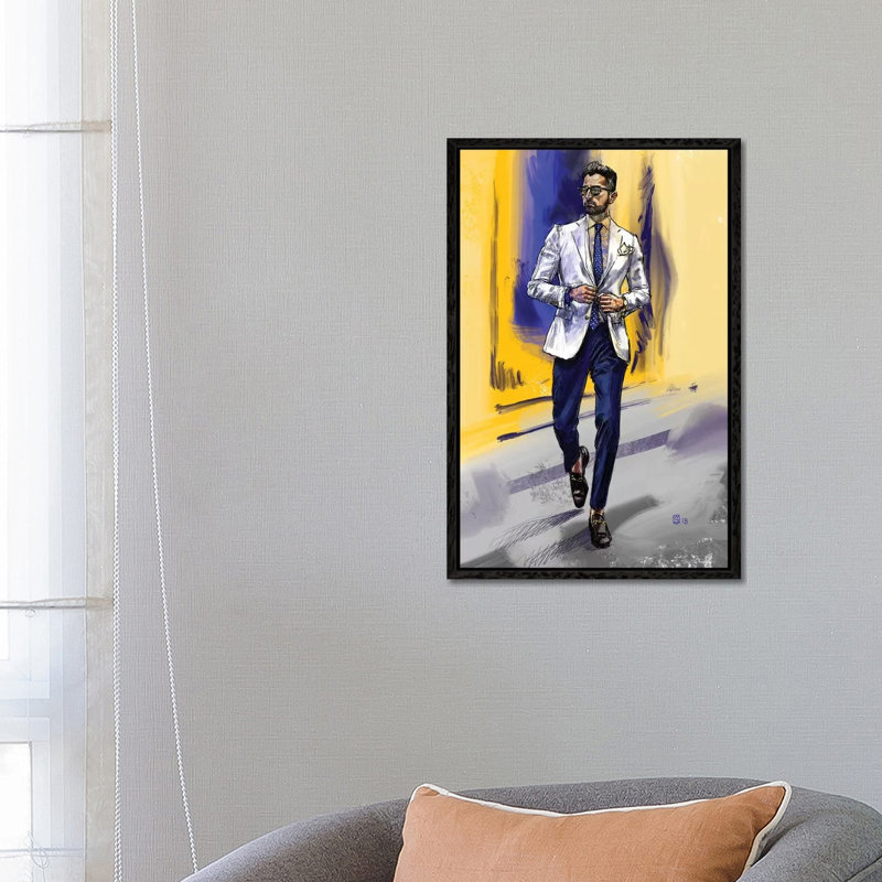 Men's Style IV by Sunflowerman - Gallery-Wrapped Canvas Giclée on Canvas, Black Floater Framed, 66.04 cm H x 45.72 cm W