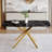 Modern Dining Set With Faux Leather Chairs-1987566387-1987566391