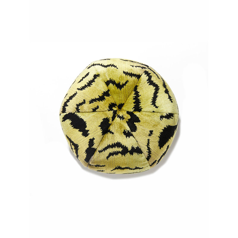 Wild Glamour Silk Animal Print Pillow Cover & Insert, Green/Black
