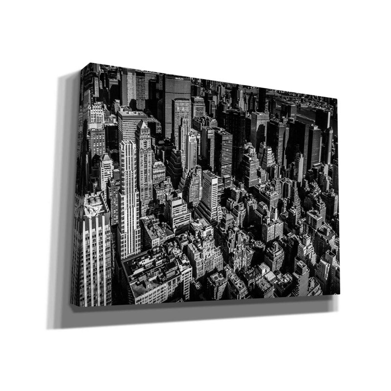 «Manhattan Rooftop View» par Nicklas Gustafsson, art mural sur toile, H 12 po x l 16 po x P 0,75 po