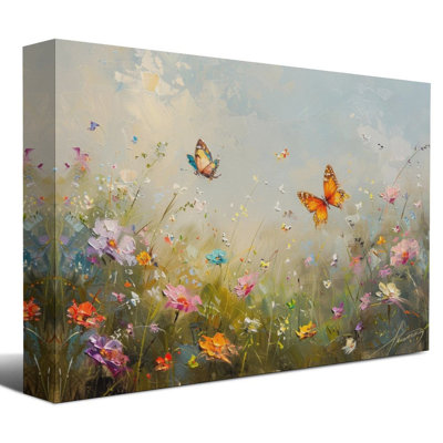Art mural sur toile 8 "x 12" avec cadre en bois, prêt à être accroché