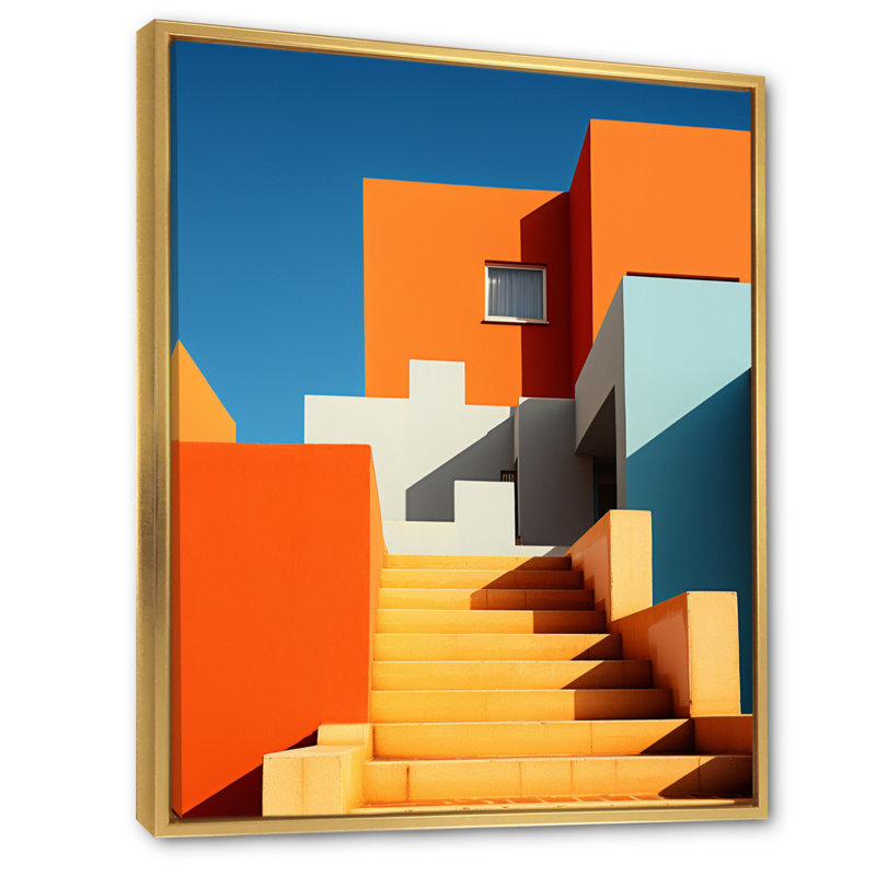 Lafran Landscape Architectural Abstractions I - impression, Cadre flottant doré, H 40 po x l 30 po x P 1,5 po