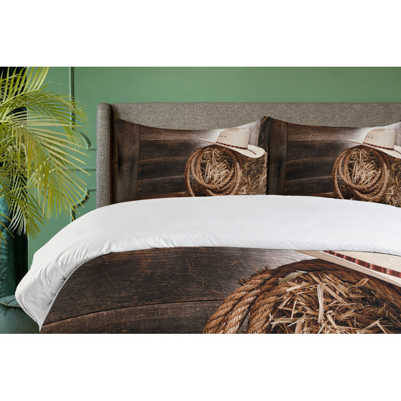 Coastal Polyester Duvet Cover, Queen Duvet Cover + 2 Shams