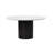 Charletta Round Faux Marble Top Dining Table