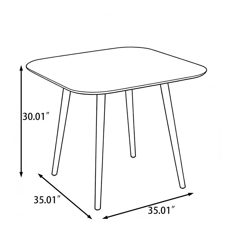 Table de salle à manger Mid-Century, Naturel