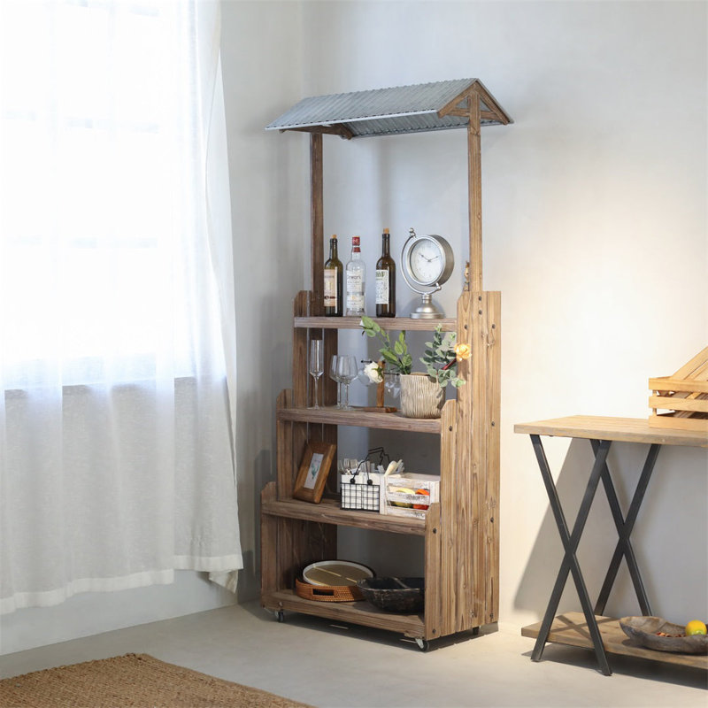 Maddilyn Display Stand with Galvanized Roof