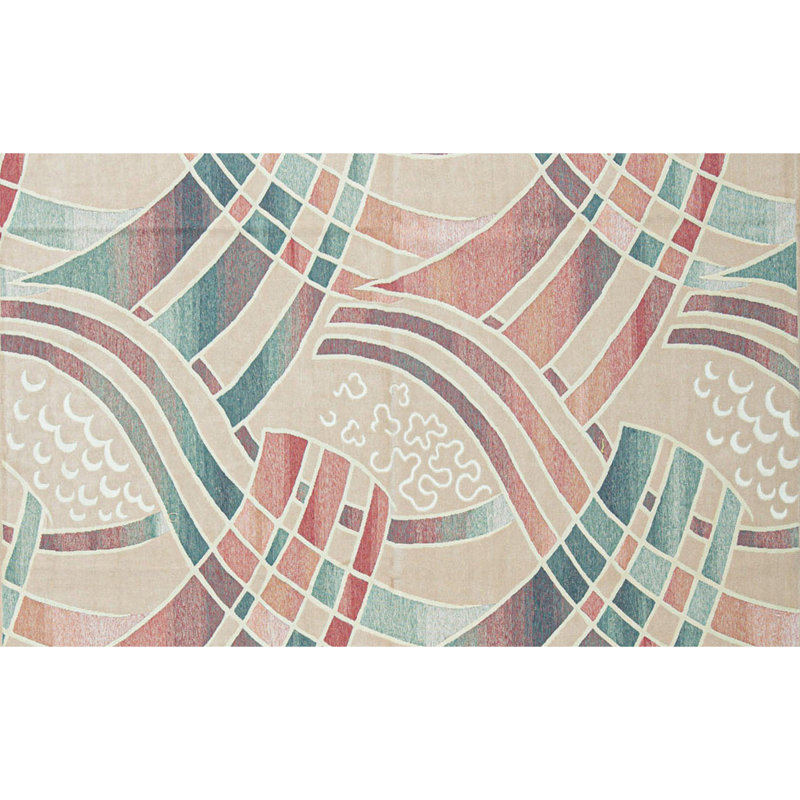 Tapis multicolore de haute qualité noué à la main