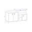 Buffet de 56,3 po de largeur Ahanu