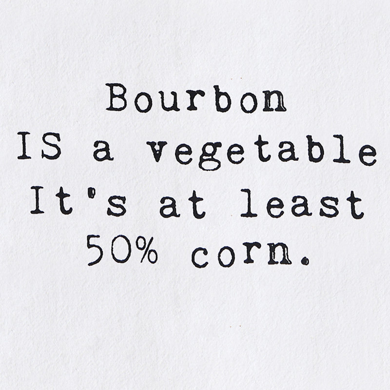 Serviette imprimée Bourbon Is A Légume