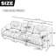 Canapé modulaire confortable en chenille à 3 places avec siège en mousse haute densité Geneveve-863850763-863850807