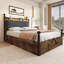 Metal Ottoman Storage Bed-1895350690