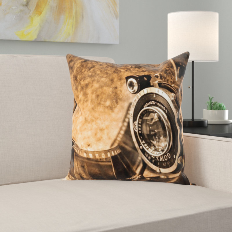 Housse et insert de coussin photo carré