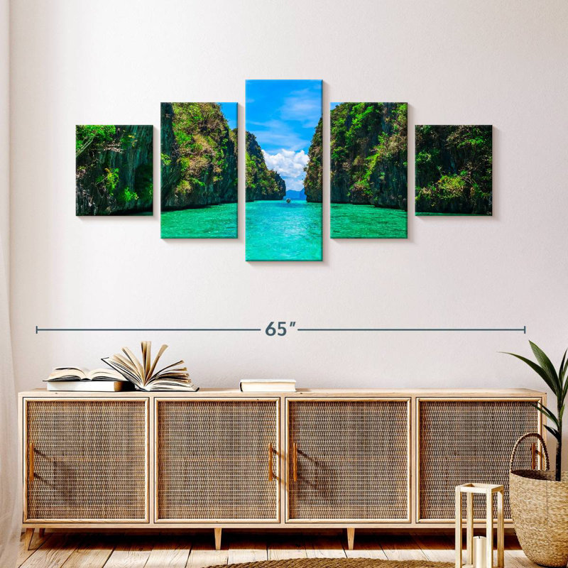 El Nido Tropical Seascape, 24" H x 55" W