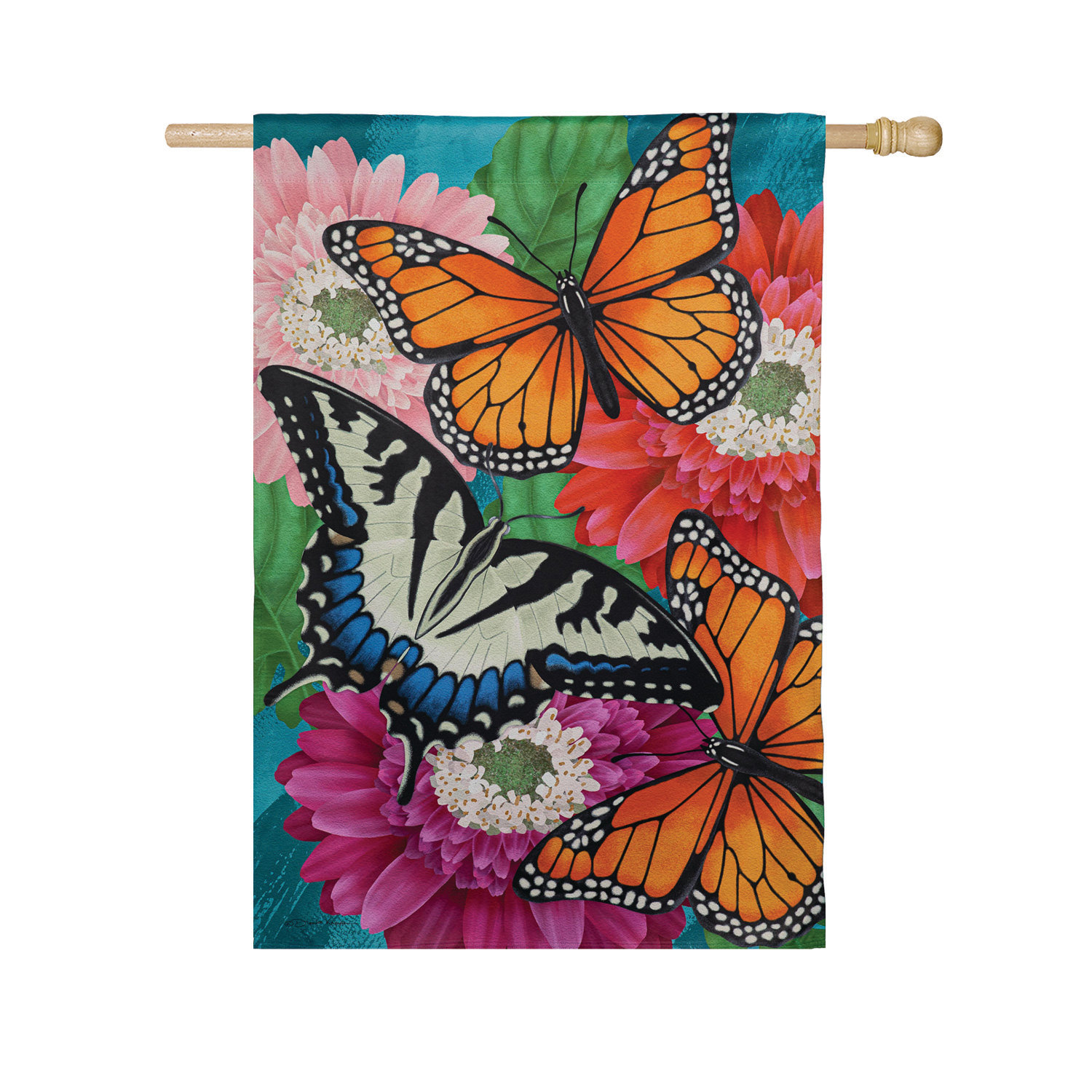 Mother Monarch Suede House Flag