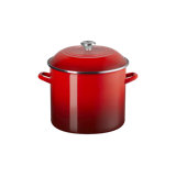 Le Creuset Enamel-On-Steel Stockpot With SS Knob, 16 Qt., Sea Salt