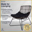 Ensemble de chaise longue d'extérieur 3 pièces avec coussin et table basse Errol