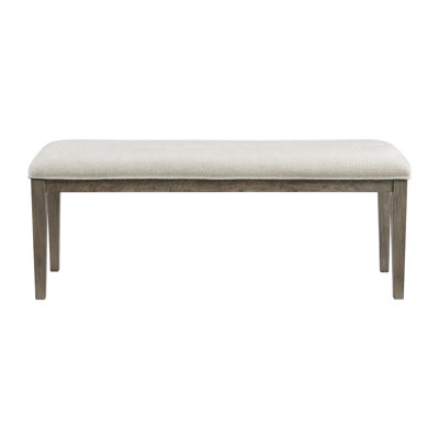 Picket House Furnishings Armes Dining Bench with Boucle White Fabric -  D-3690-6-BN