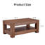 Table basse moderne et pratique en noyer.