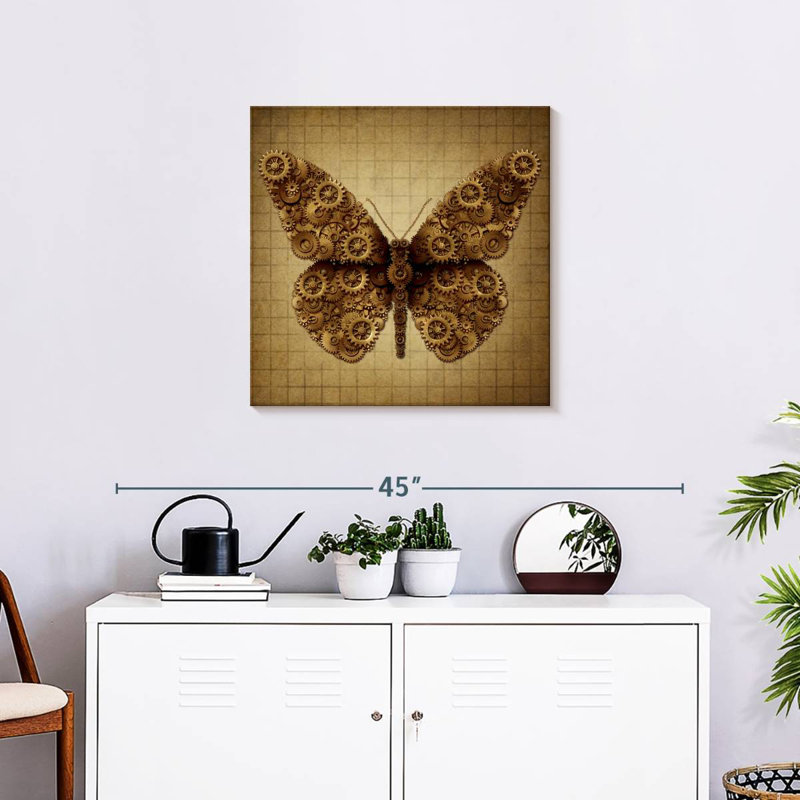 Crowle Steampunk Butterfly, 24" H x 24" W
